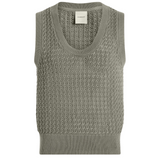 Ferns Open Knit Tank Shadow
