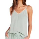 Frayed Cami Oasis Green