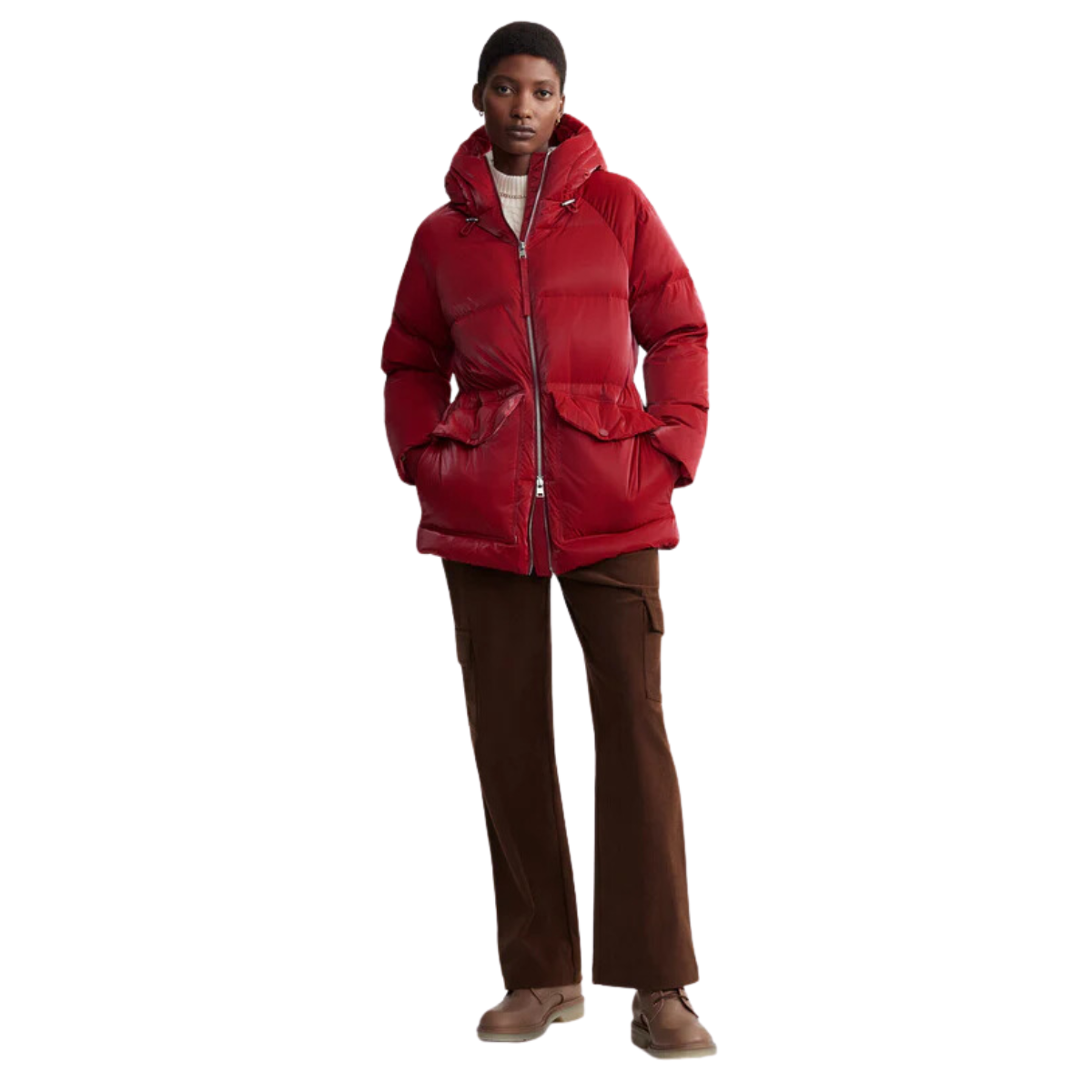 Fullerton Down Jacket Red Dahlia