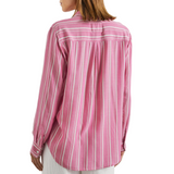 Gaia Shirt Berry Stripe
