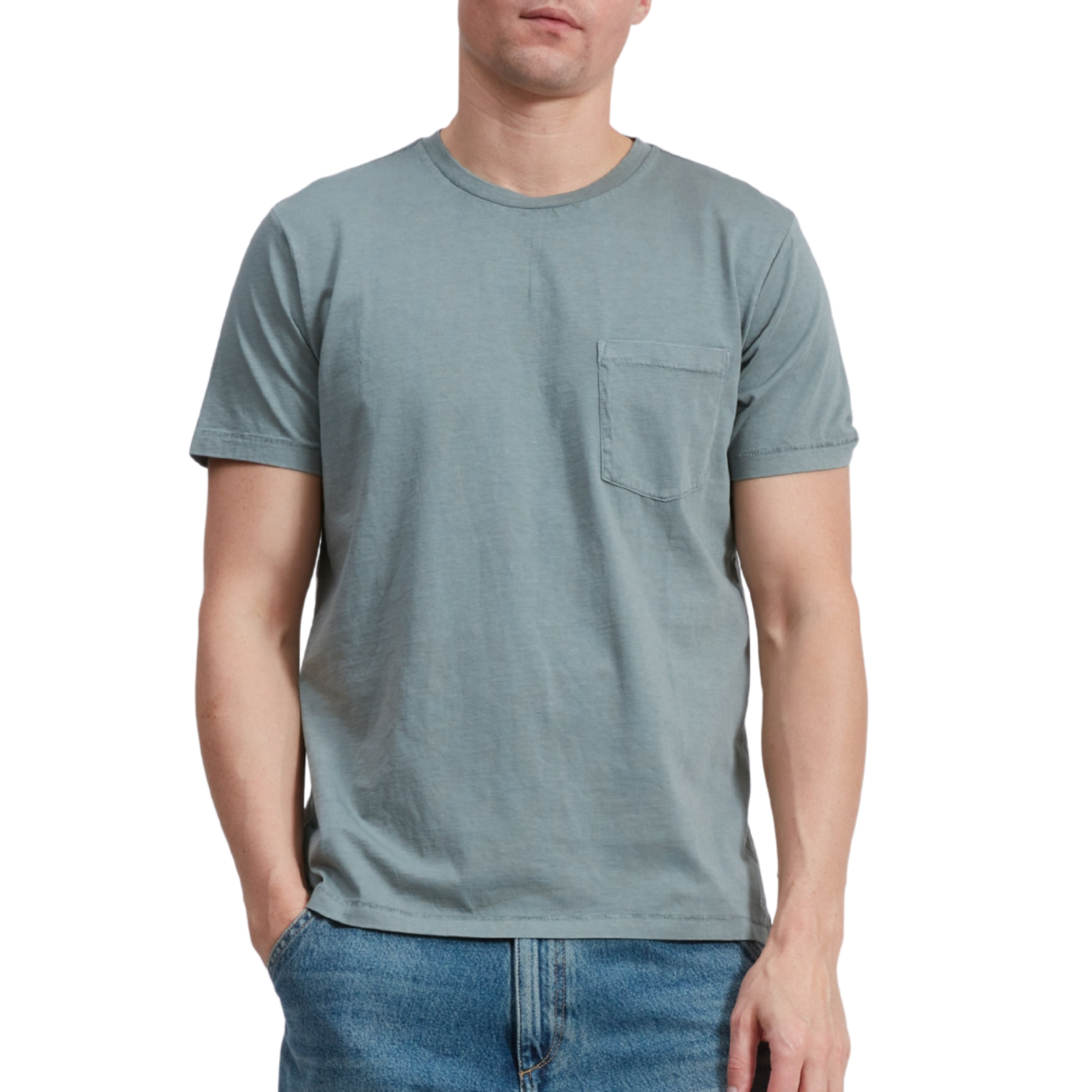 Garment Dye Pocket Tee Forest