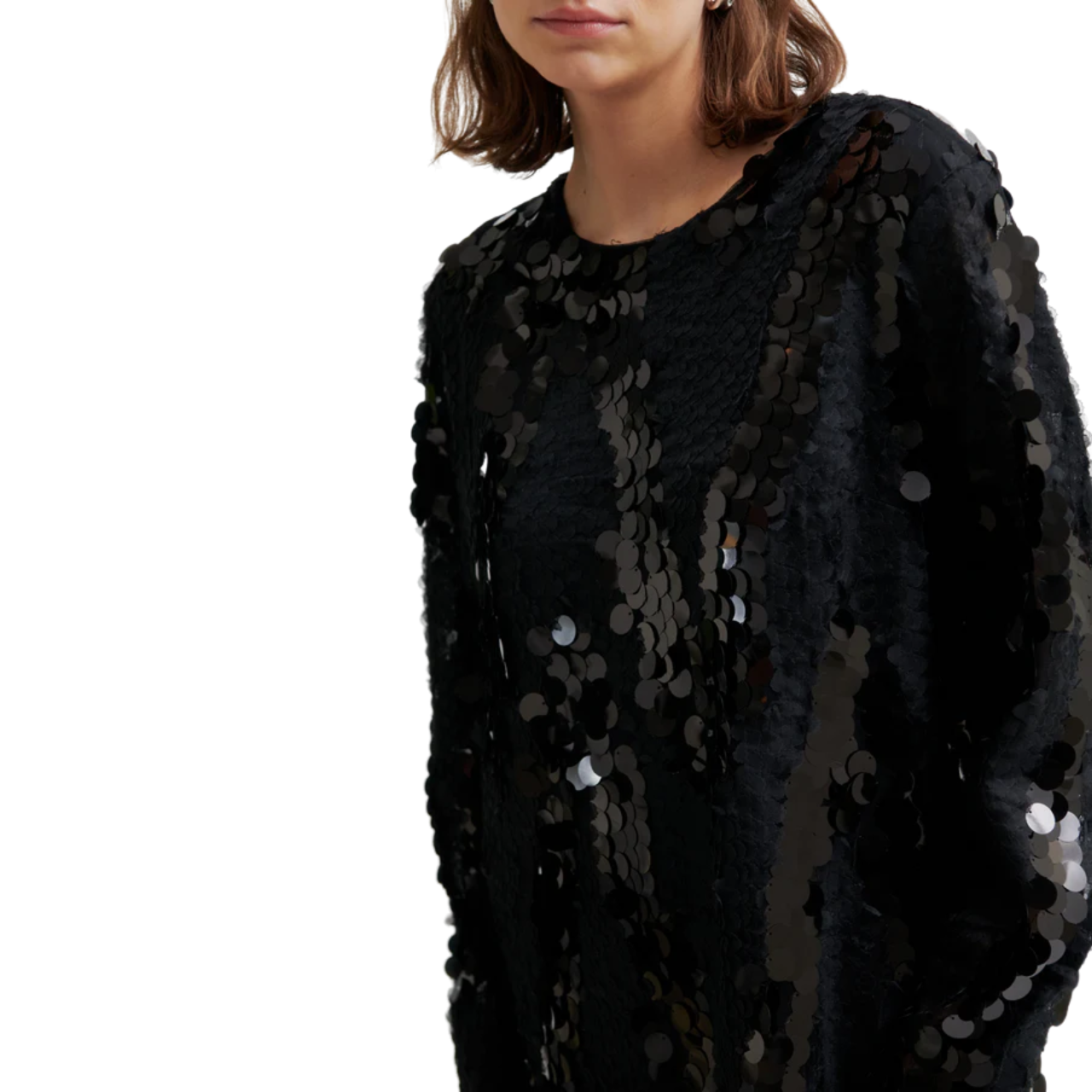 Glimmer Simple Dress Black