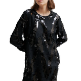 Glimmer Simple Dress Black