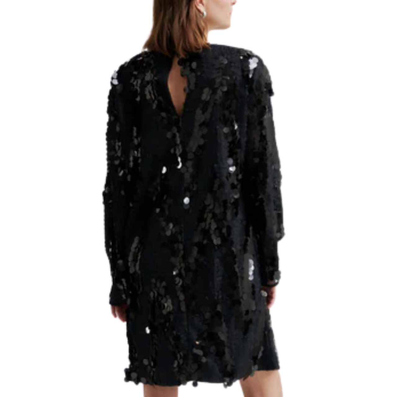 Glimmer Simple Dress Black