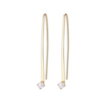 Gold Curved Bar Seed Pearl