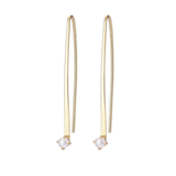 Gold Curved Bar Seed Pearl