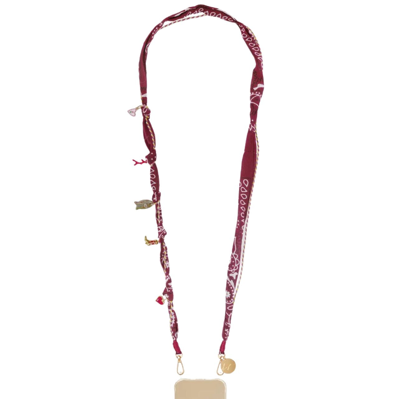 Laia Bandana Chain 120Cm Bordeaux