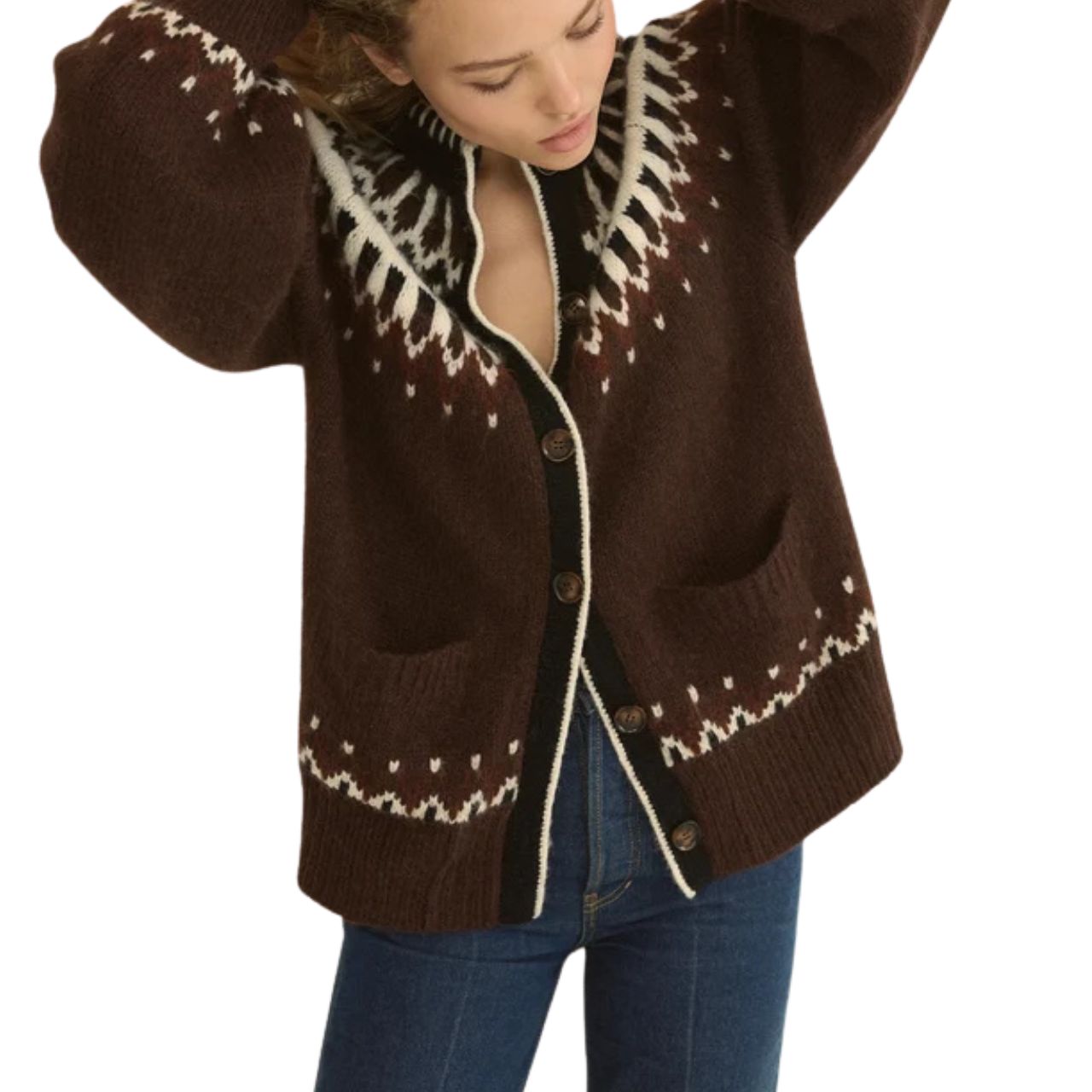 Hue Cardigan Fair Isle