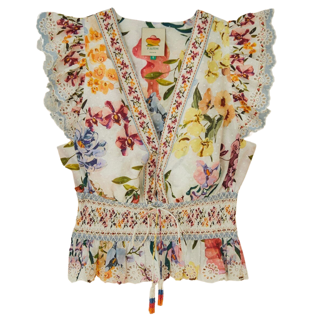 Greek Garden Blouse Off-White