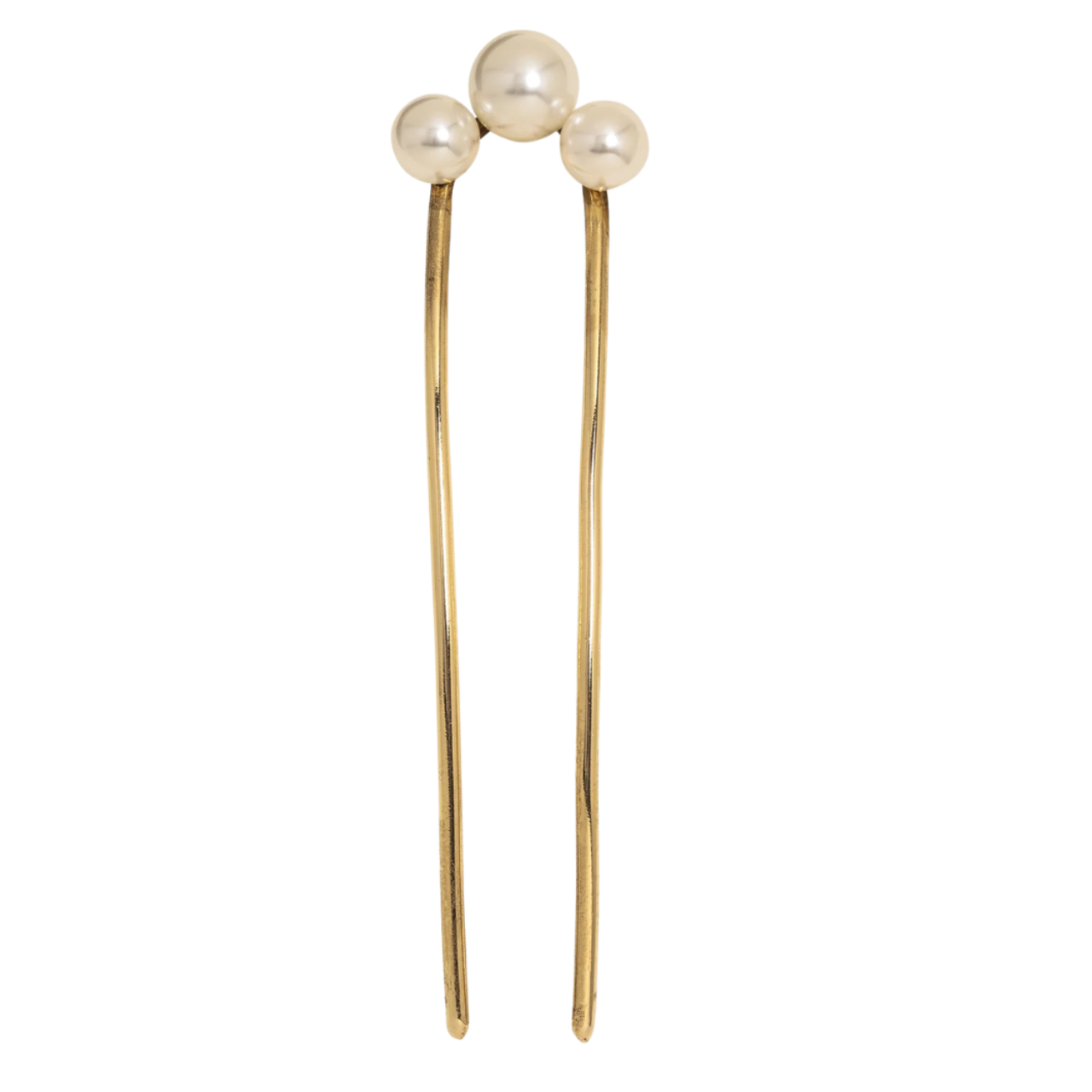 Gretel Hairpin Gold Pearl