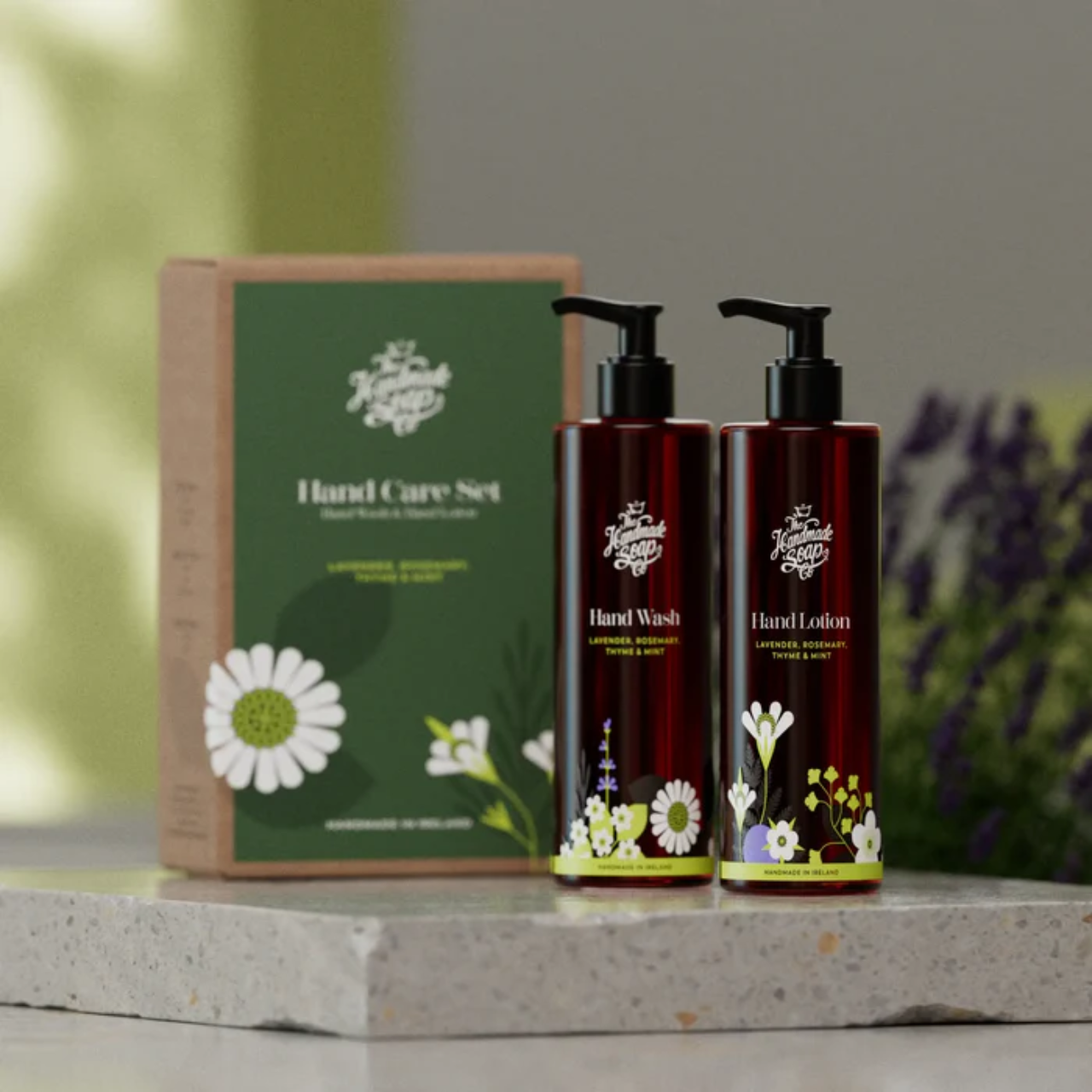 Hand Wash & Hand Lotion Duo Lavender, Rosemary, Thyme & Mint Gift Set