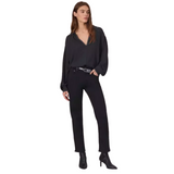 Harlow Mid-Rise Ankle Straight Black