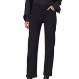 Harlow Mid-Rise Ankle Straight Black
