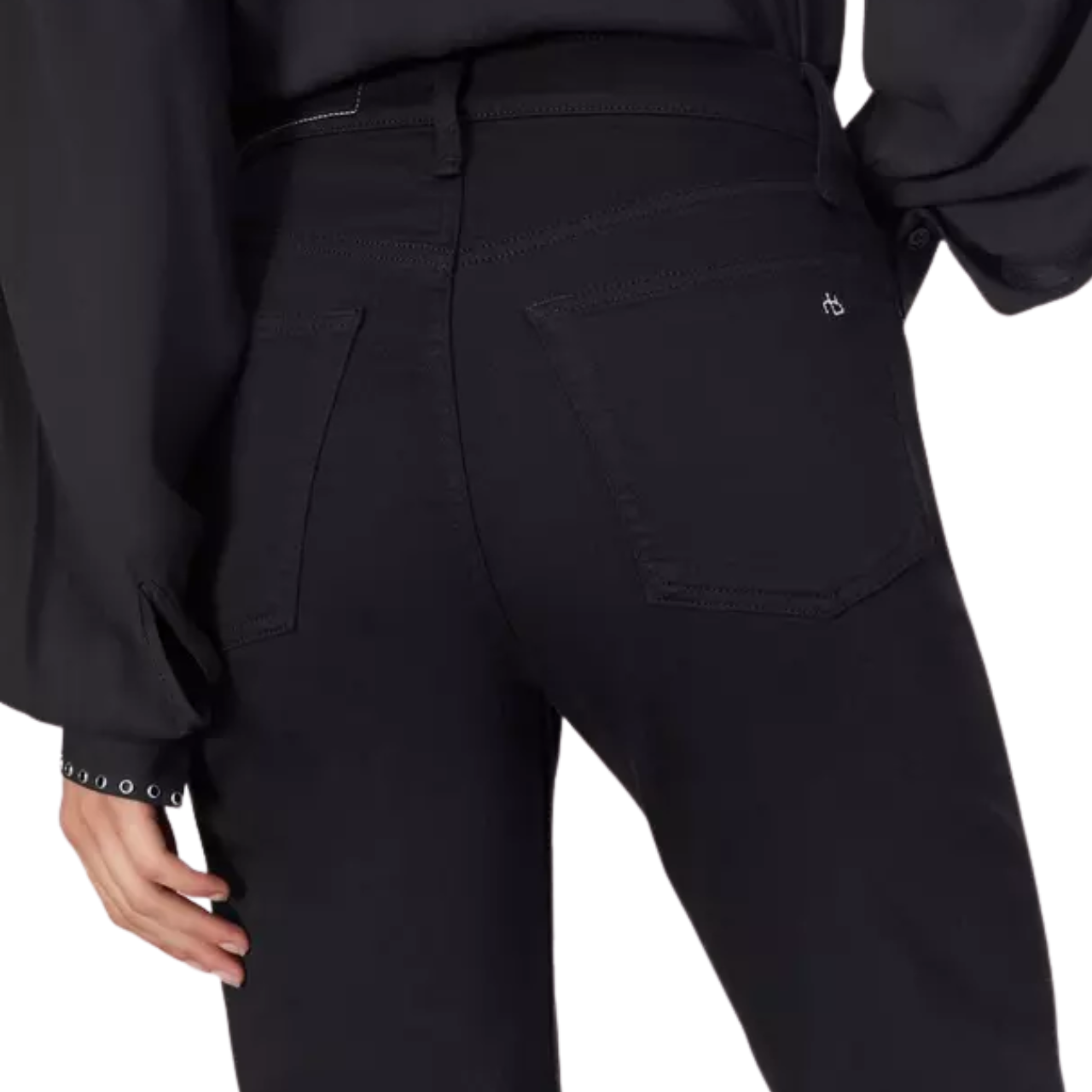 Harlow Mid-Rise Ankle Straight Black