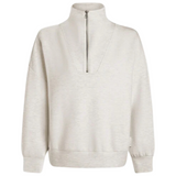 Hawley Half Zip Ivory Marl