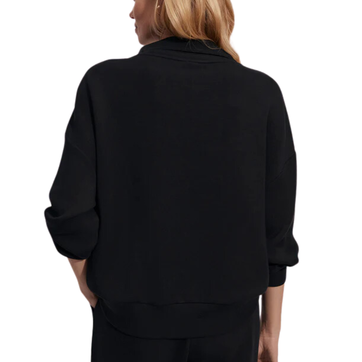 Hawley Half Zip Sweat Black