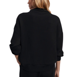 Hawley Half Zip Sweat Black