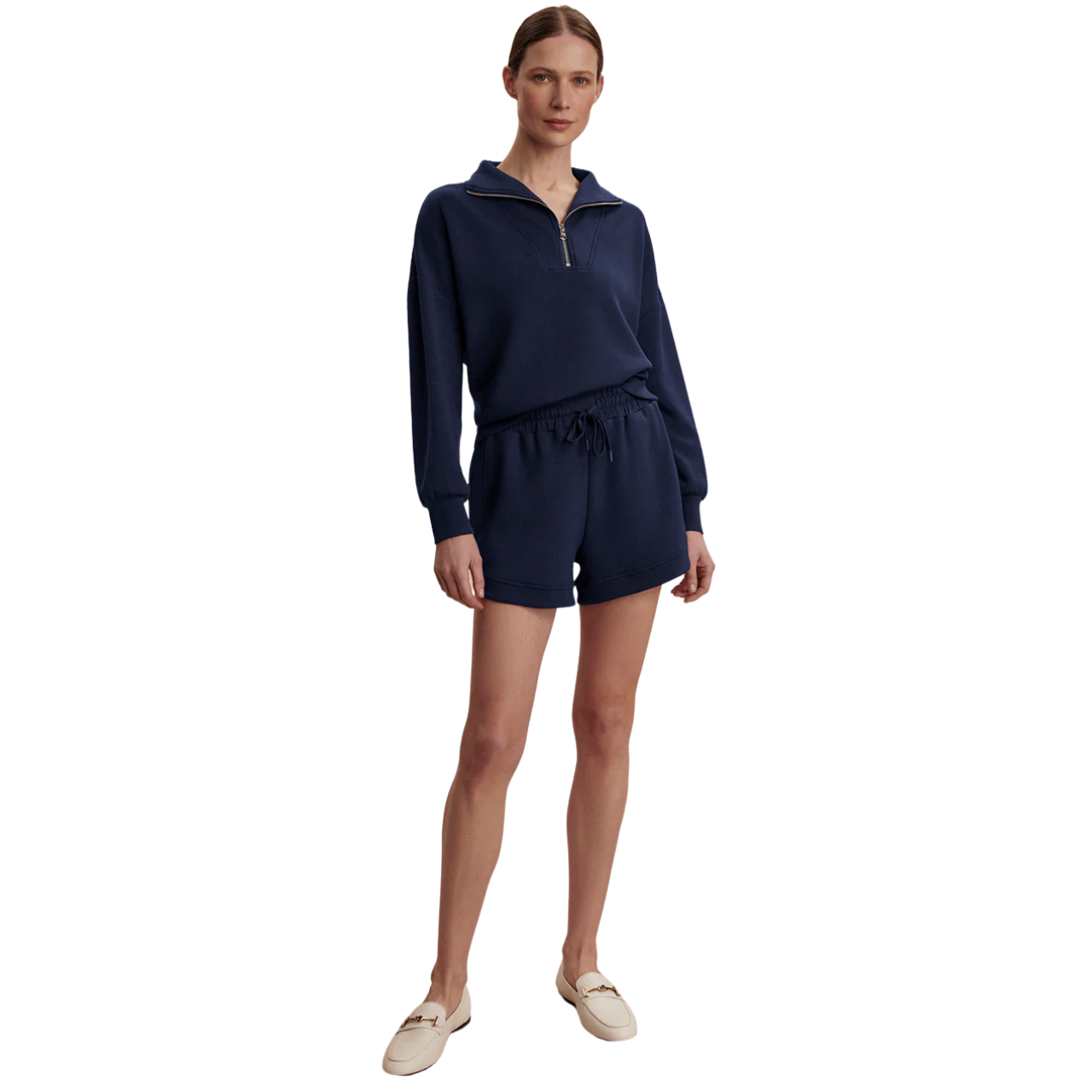Hawley Half Zip Sweat Navy