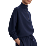 Hawley Half Zip Sweat Navy
