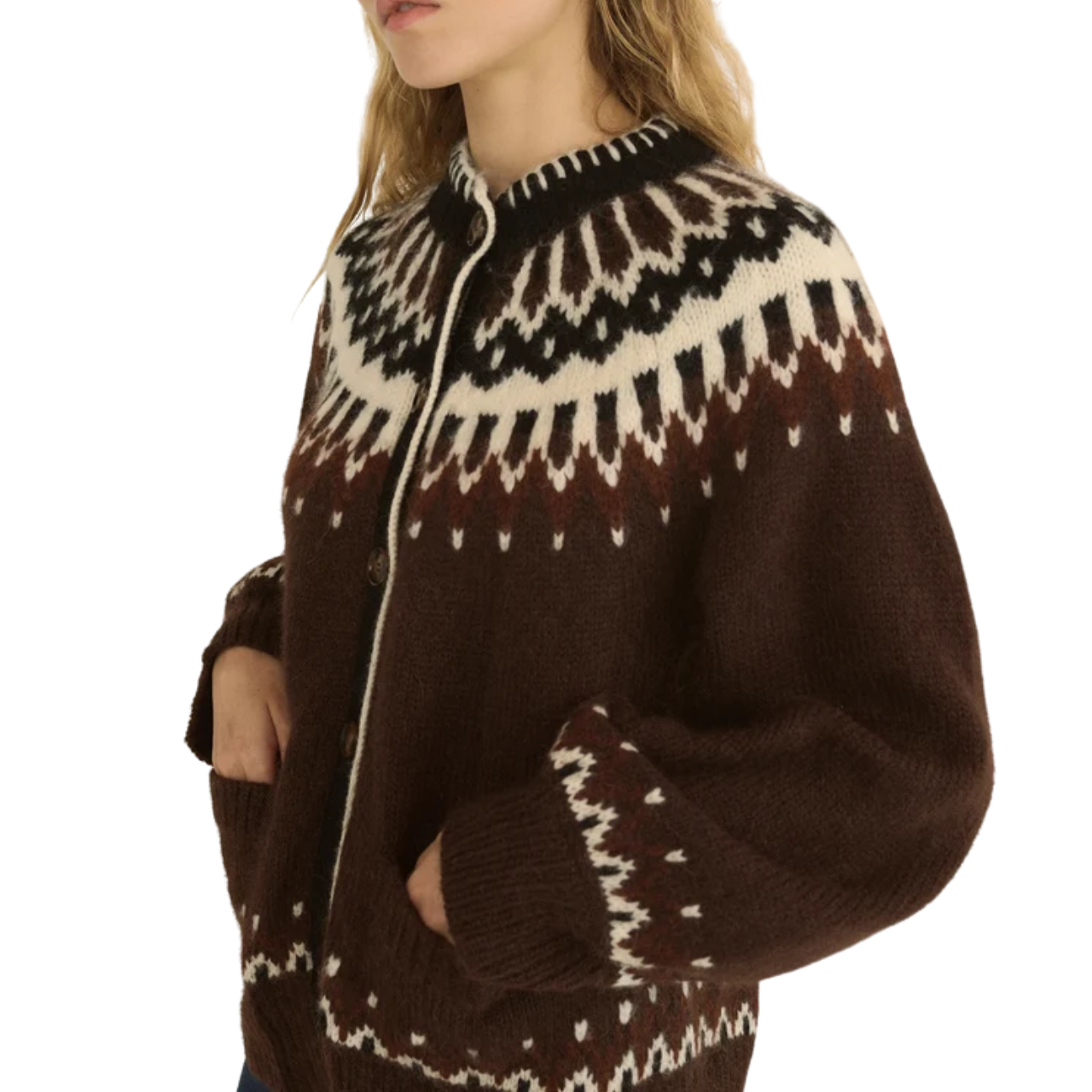 Hue Cardigan Fair Isle