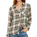 Hunter Shirt Birch Olive Teal
