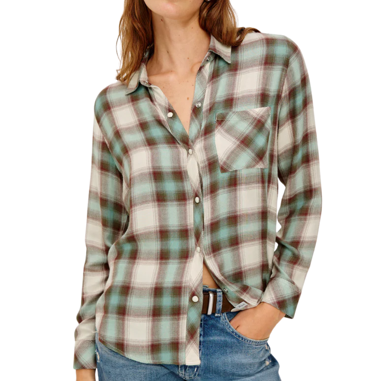 Hunter Shirt Birch Olive Teal