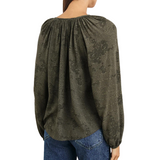 Indi Blouse Olive Pebble