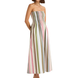 Jamie Midi Dress Meleu Stripe