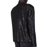 Josephine Sequin Top Black