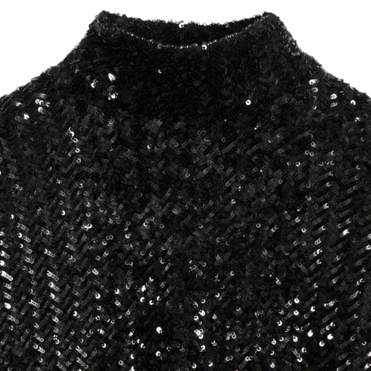 Josephine Sequin Top Black