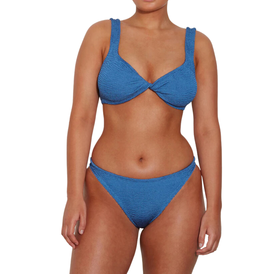 Juno Bikini Metallic Denim