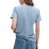 The Slub Vee Tee Haze Blue