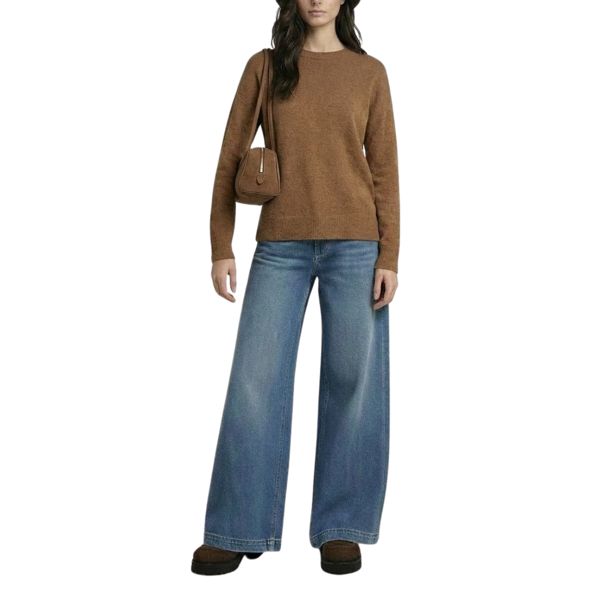 Round Neck Jumper Camel