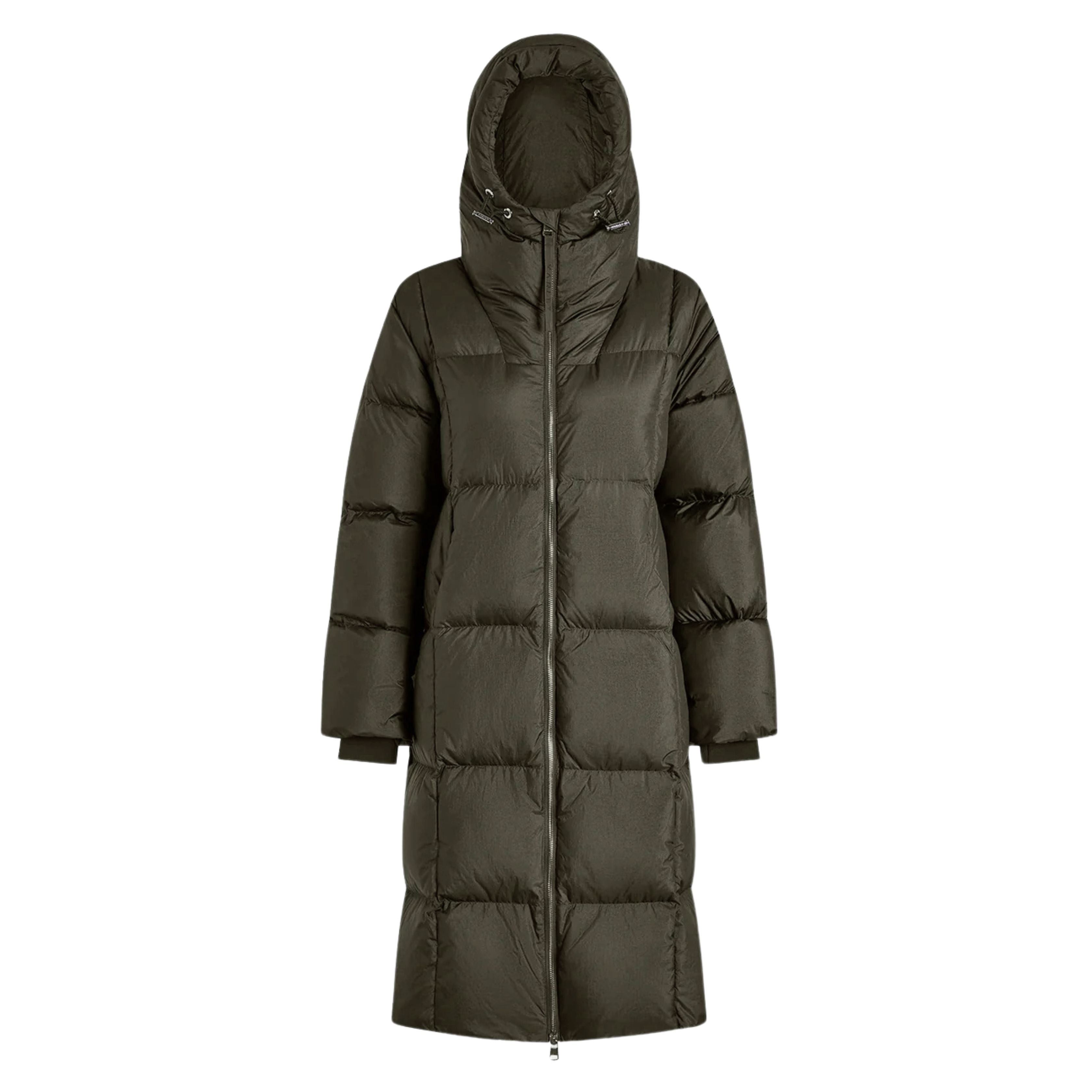 Katya Down Puffer Olive Metallic