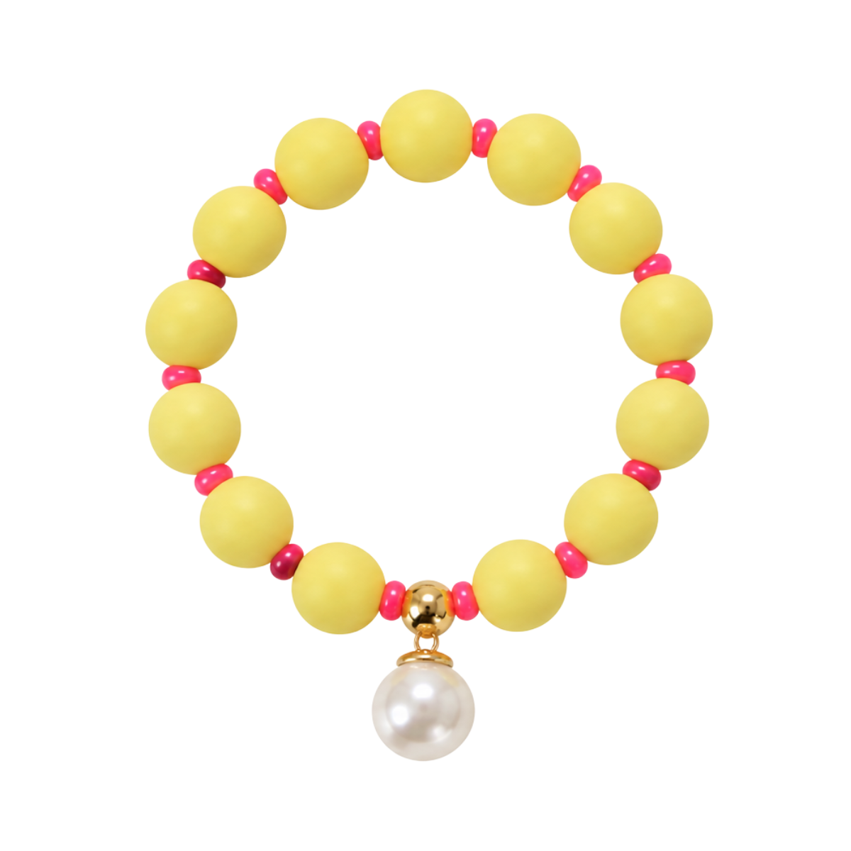 Beau Yellow Neon Pink Bracelet