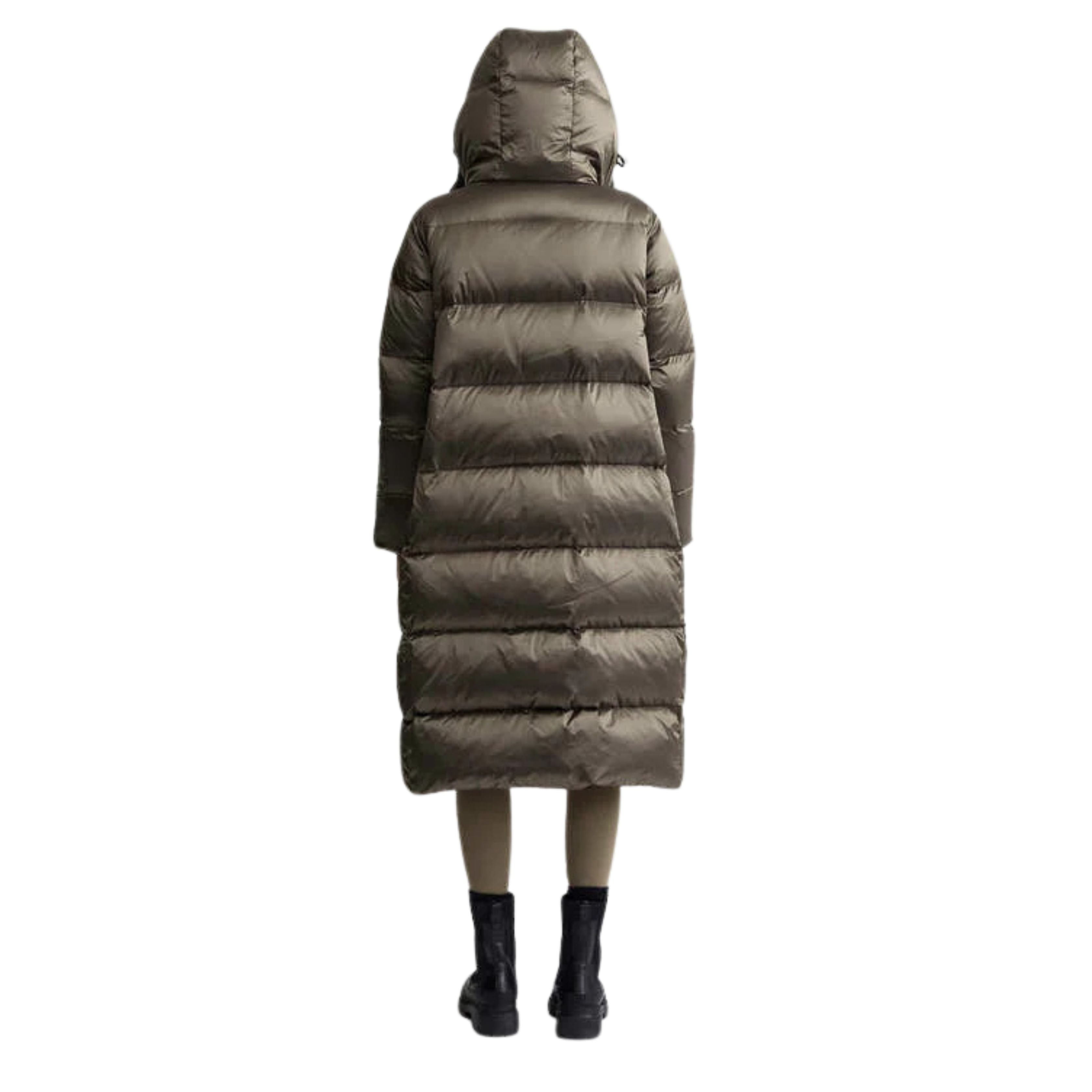 Katya Down Puffer Olive Metallic