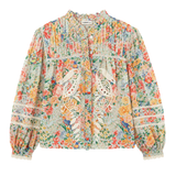 Rendeira Multicolour Cutwork Blouse