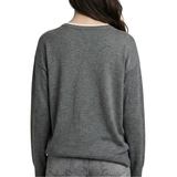 Round Neck Heather Grey Jumper