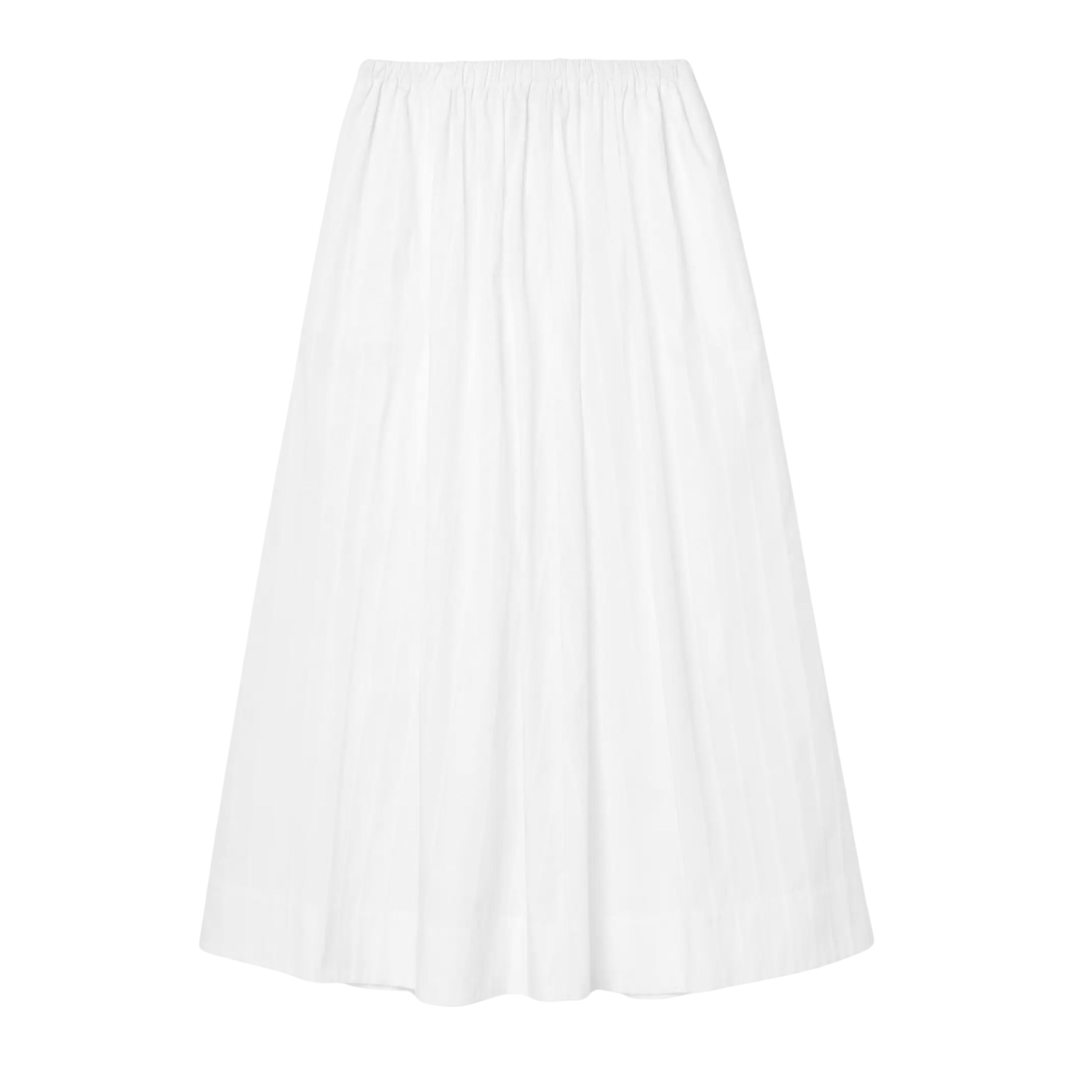 Cotton Maxi Skirt White