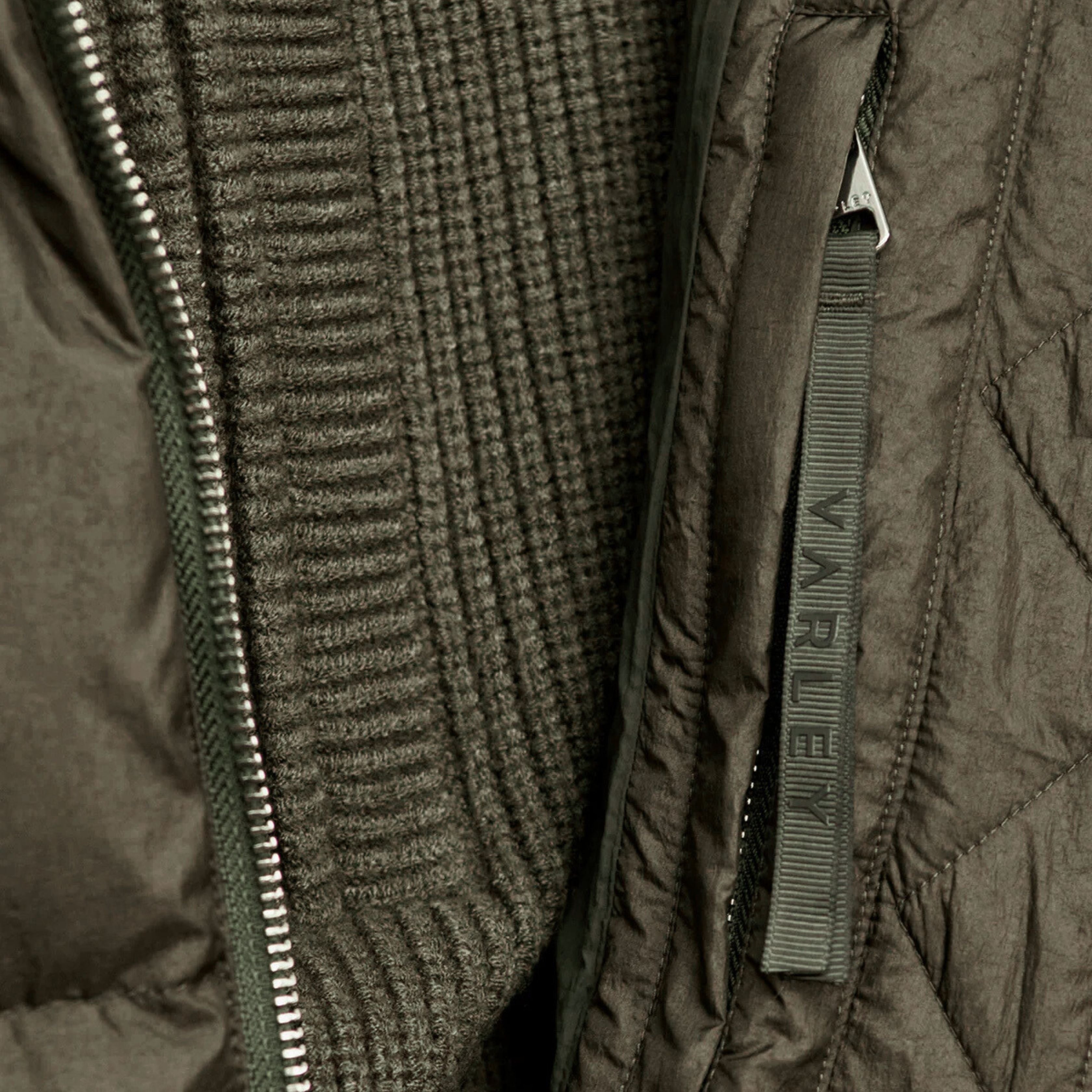 Katya Down Puffer Olive Metallic