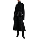 Soalie Black Mid-Length Skirt