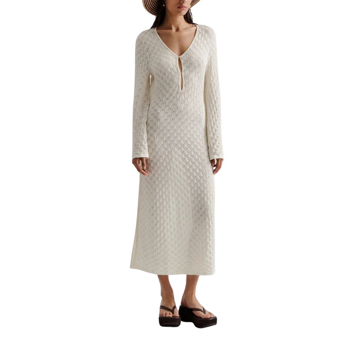 Sylvie Beige Maxi Kaftan