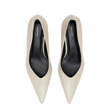 Hilda Pumps- High Shine Bone