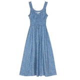 Emmaretta Dress Blue Garden Bloom