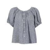 June Top Black Gingham