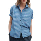 Connie Shirt Blue Stripe