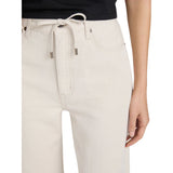 The Off Duty Drawstring Bow Ecru