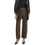 The Bow Crop Jean Flocked Sandcat