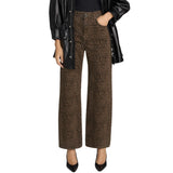 The Bow Crop Jean Flocked Sandcat