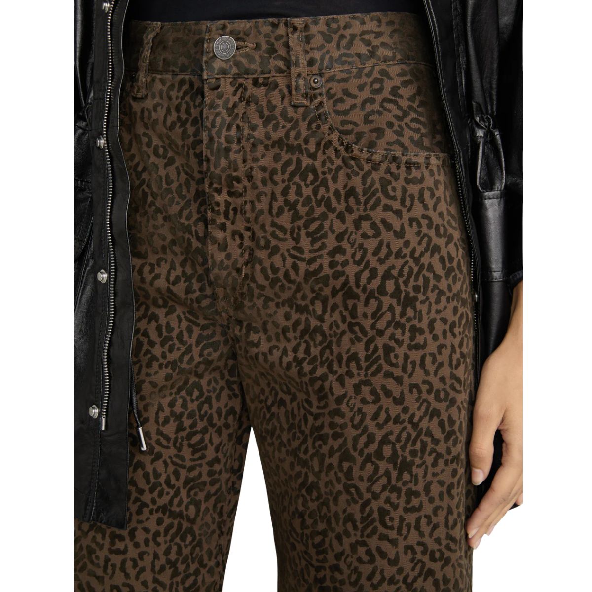 The Bow Crop Jean Flocked Sandcat